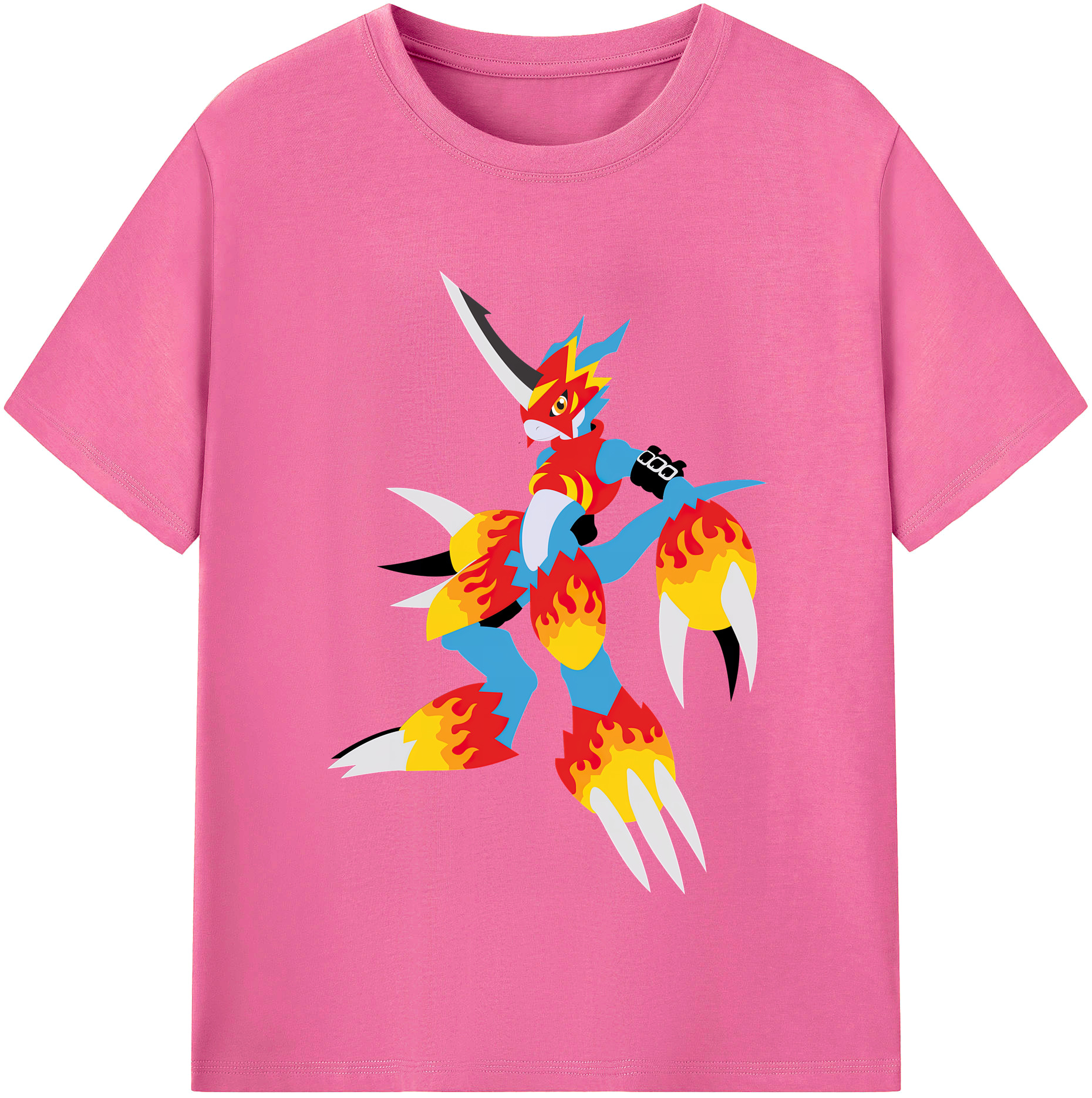 （画像用） Digimon デジタルモンスター/デジモン レディースカジュアルプリントTシャツ（綿100％）